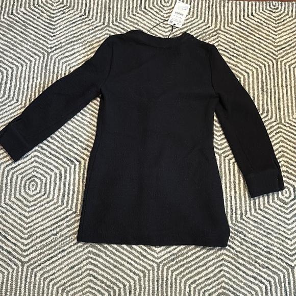 Zara black tweed like dress with gold buttons - Picture 6 of 6